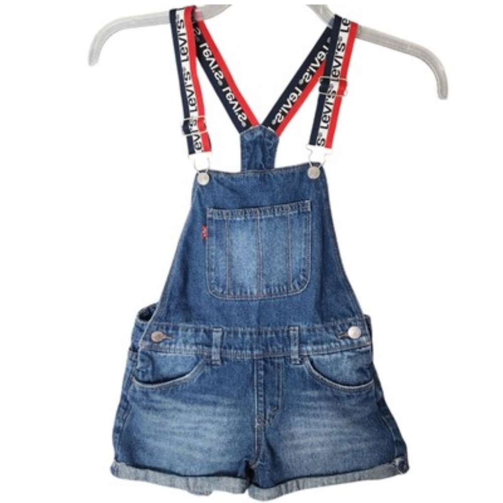 Levi's Kids Denim Overalls with Logo Straps